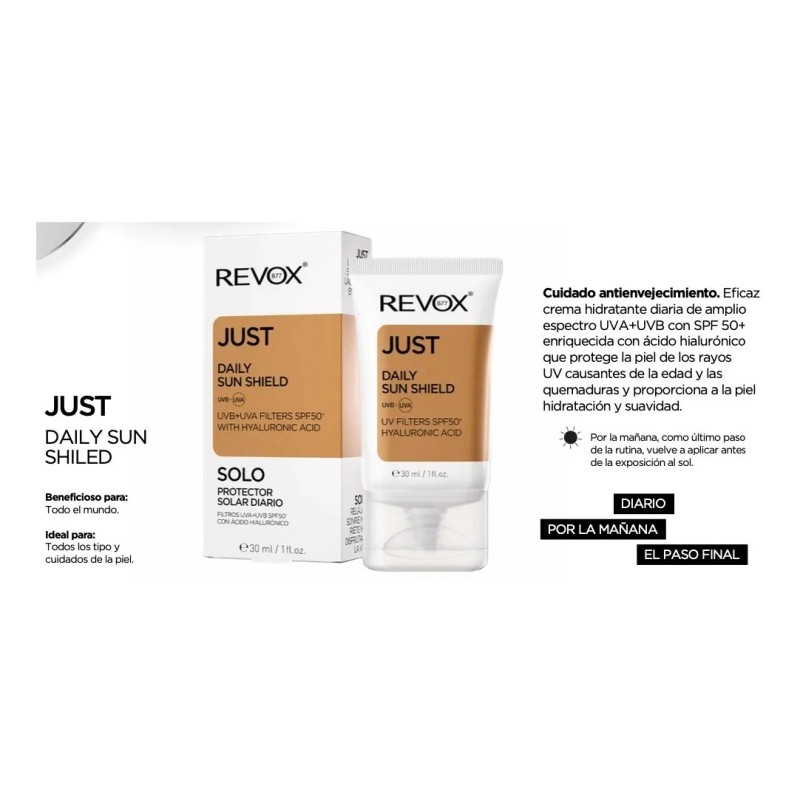 Revox B77 Protector Solar Facial Ácido Hialurónico