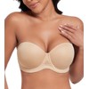 DotVol Women's Strapless Bra, Backless, Without Straps, Push Up Bra