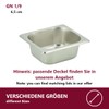 HOOZ GN Container 1/9 Stainless Steel, 150 mm Height, Food
