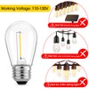 Meconard 36 Pack S14 LED Bulbs for Outdoor String Lights,
