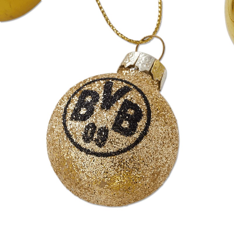 Borussia Dortmund BVB 09 Christmas Tree Baubles Set of 9