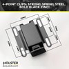 Holsterbuilder 2" Metal Belt Clip - Wide Base Belt Clip