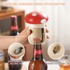 Mushroom Magnetic Bottle Opener & Can Top Cutter, 2-in-1 Tool