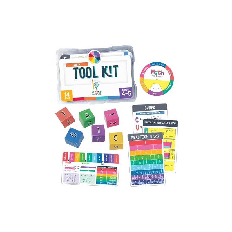 Carson Dellosa 30-Piece Be Clever Wherever Grades 4-5 Mathematics Tool