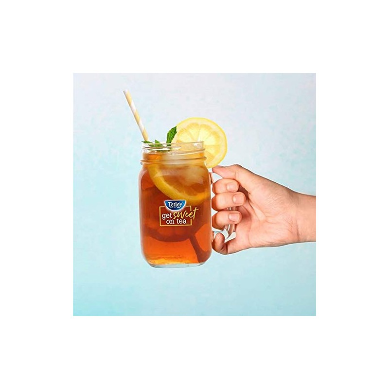 Tetley Black Tea, Iced Tea Blend, Family Size, 24 Round