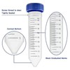 Conical Centrifuge Tubes 50mL - 50 Pack,Container with Graduated and