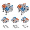 5CS DIN Rail Terminal Blocks Kit, 2 in 8 Out