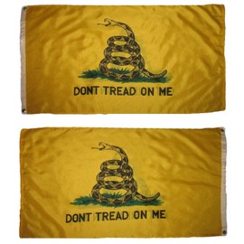 JumpingLight 3x5 Gadsden Dont Tread on Me Heavy Duty Double Sided 3ply (with Liner) Grommets - Quality Flags