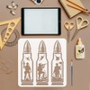FINGERINSPIRE Bullets Soldiers Stencil 30x30cm Soldier Silhouette Template with Paint