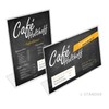 HMF 46935 Acrylic Menu Holder inclined | DIN A4 Landscape