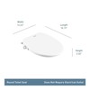 Moen EB500-R 2-Series Standard Non-Electronic Bidet Seat for Round Toilets,