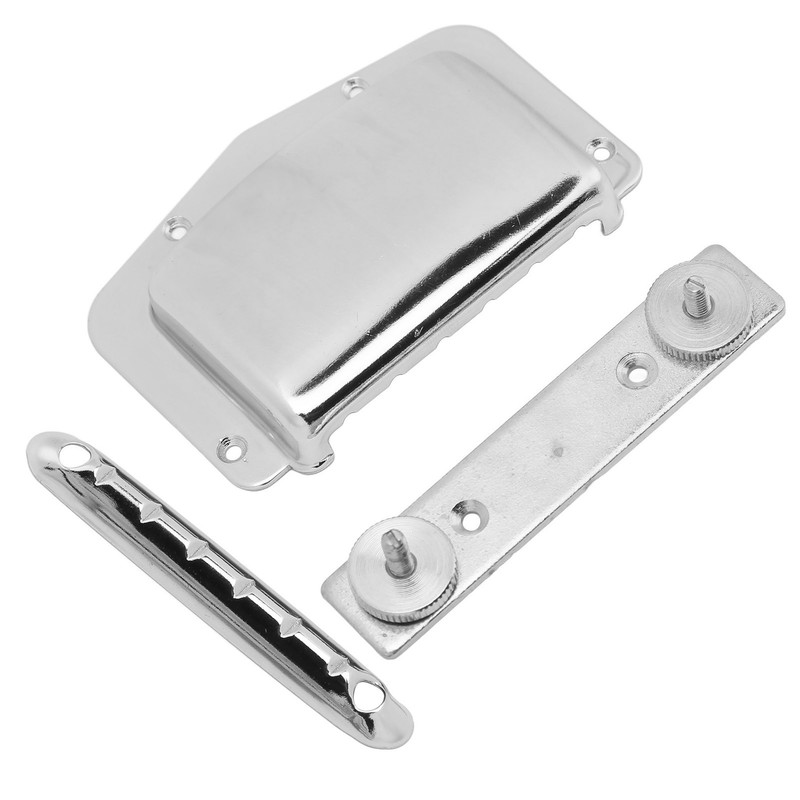 Guitar Bridge Cover Metal Shell Bridge Protector with Screw Stringed
