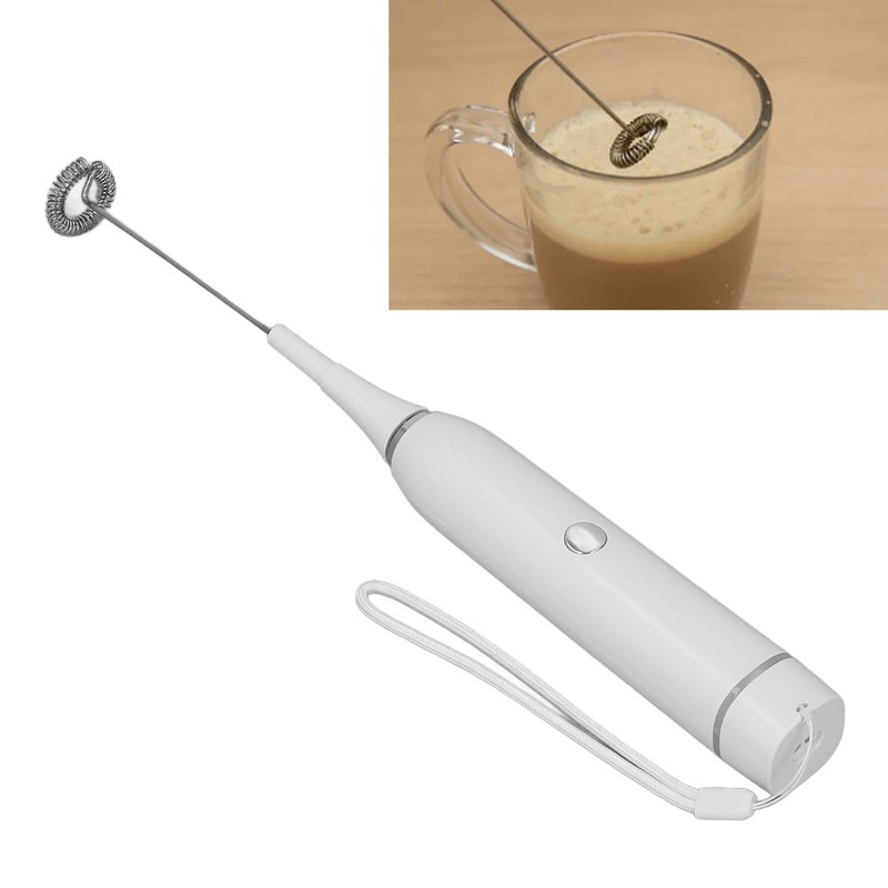 Electric Milk Frother Handheld 5V 2A 4W Sturdy PP Material