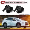 HEROFFIX 2pcs Windshield Washer Nozzle for Toyota Camry 2002-2006 Front