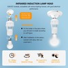 INGQI 2pcs Motion Activated Light Sockets, E26/E27 Screw in Add