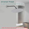 BathAce Shower Arm Flange, Stainless Steel Replacement Wall Split Flange/Escutcheon