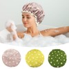 3 Piezas - Gorras para Baño, Reutilizable Gorros para Regadera,