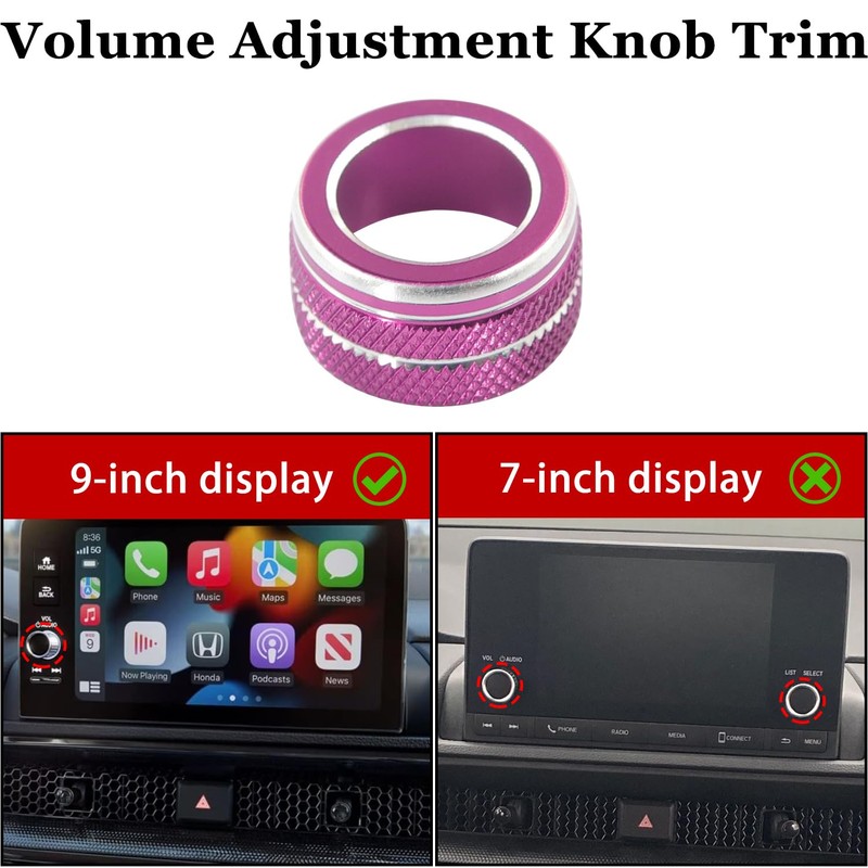 LOCOY Air Conditioning Vent Knob Cover for Honda Civic Accessories