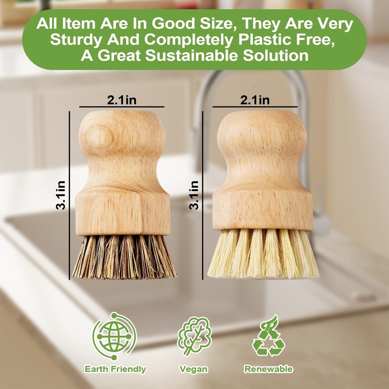 Kitchen Cleaning Set - Pot Scrubber - Strainer - Squeegee