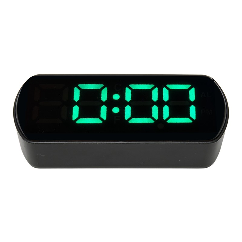 LED Clock Dual Mode Auto Dimming Temperature Display Snooze Function