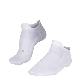 FALKE Men's GO5 Invisible Golf Socks, Breathable Quick Dry, No Show Length, Light Cushion, Ultra Lightweight, White (White 2000), 6.5-8.5, 1 Pair