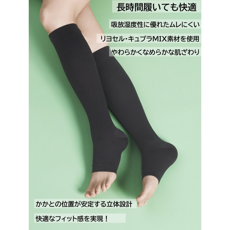 Valerit Women's Compression High Socks, Ballelite Compression Cure Socks, mint