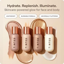 Live Tinted Gotas iluminadoras líquidas Hueglow: iluminador ligero con suero, fórmula no grasosa para una luminosidad natural y una hidratación avanza