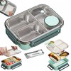FeBohao Stainless Steel Lunch Box Compartment Bento Lunch Box 850ml