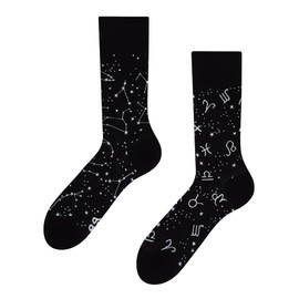 Dedoles Unisex Socks for Women, Men & Kids Cotton Funny Designs Football Bicycle Horses Plants Firefighter Gift Mismatched, Design: Zodiac Signs, Colour: Black, Size: 3-5 M / 2-4,5 W UK