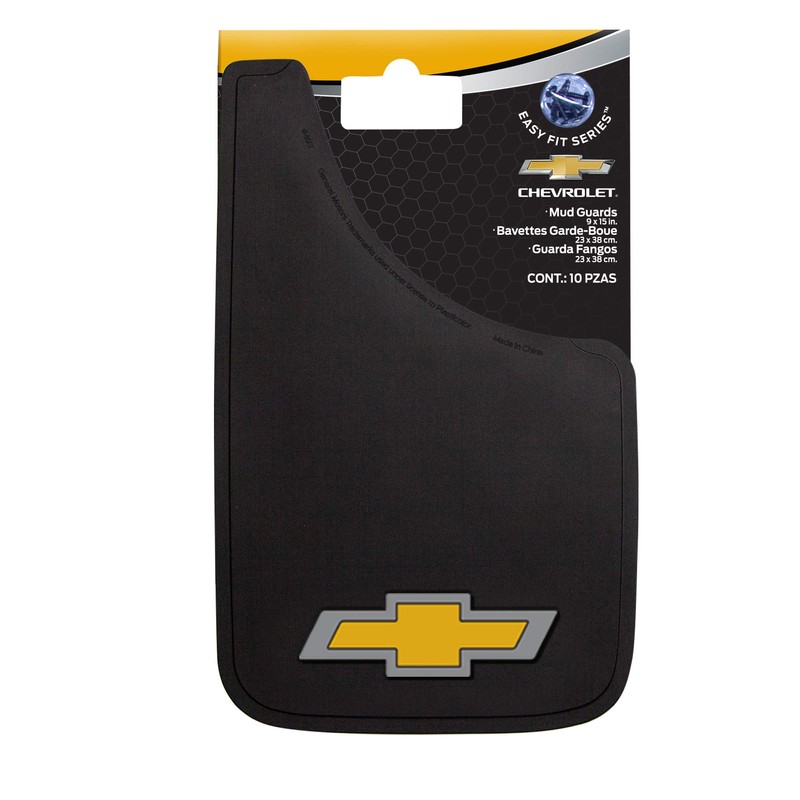 Plasticolor Chevy Gold Bowtie Easy Fit Mud Guard - Set