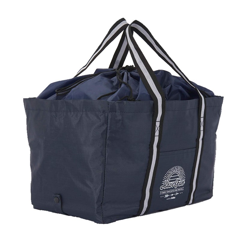 tone BE-03 Folding Cash Register Bag, Navy, Size: Approx. W40,