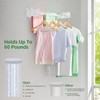 Wall Mounted Clothes Drying Rack for Laundry 23.6", Folding Clothes