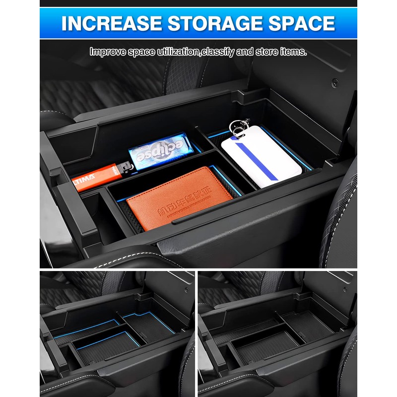 Karltys Center Console Organizer for 2022-2025 2026 Nissan Pathfinder, ABS