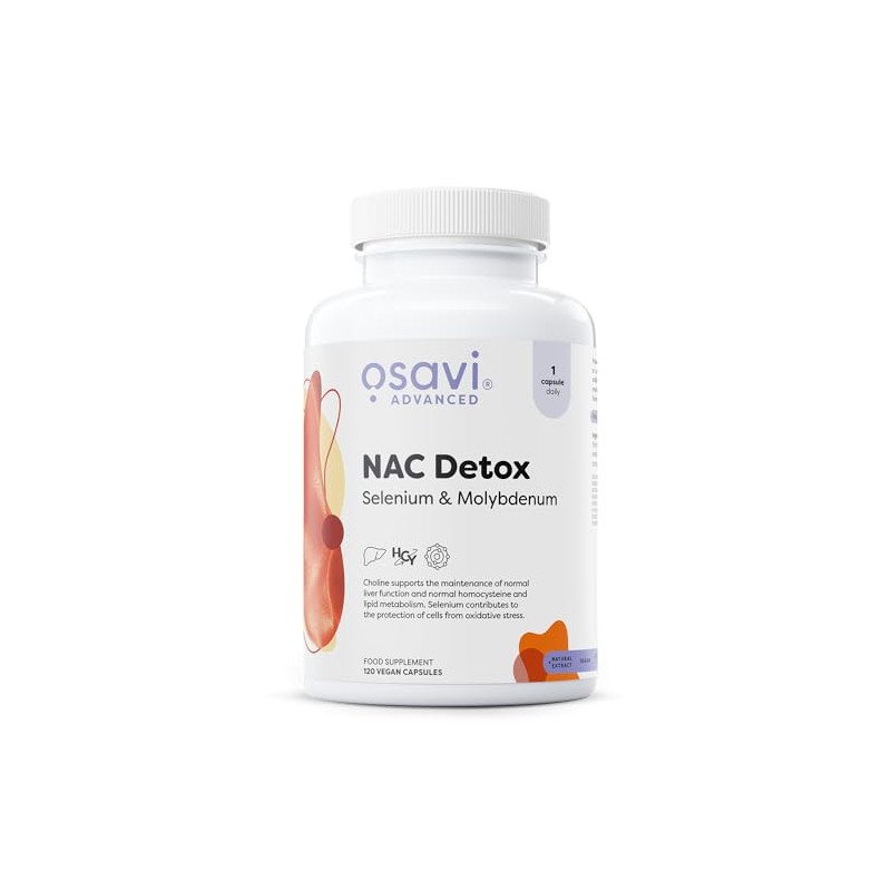 NAC Detox, Selenium & Molybdenum - 120 vegan caps