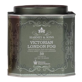 Harney & Sons Harney & Sons Victorian London Fog Tea, Black and Oolong Tea with Citrus, Vanilla and Lavender | 30 Sachets, Historic Royal Palaces Collection