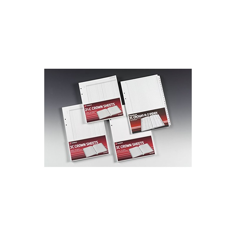 Rexel Twinlock Crown 3C Refill Sheets 5 Cash Column (Pack