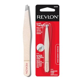 REVLON Revlon Designer Series Slant Tweezer, High Precision, Made With Long Lasting Stainless Steel, 1 Count