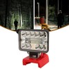 3in LED Rechargeable Work Light 18PCS Lamp Beads 2800lm 54W