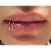 AZARIO LONDON 9ct Gold 0.4mm Seamless Continuous Nose Ring White