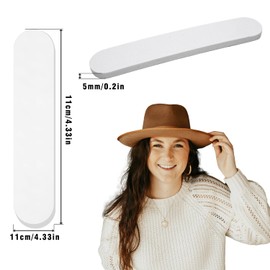 ETCAR 20 Pack Hat Size Reducer, Hat Size Tape, Inserts Liner Foam Reducing Tape for Men and Women's Hats, Caps (20, White)