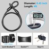 Bike U Lock with 5ft Security Cable 17mm Shackle, Bike