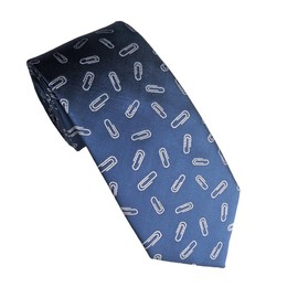 Paperclip Necktie, Paperclip Tie, Office Supplies Necktie, Computer Tech Gift, Teacher Necktie, Teacher Tie, Teacher Gift for men