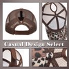 One Limitation CP351 Leopard Print Mesh Cap, Hat, Running, Outdoors,