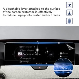 SHAOHAO 2 Pcs for 2025 Mazda CX-90 Screen Protector for 2024 2025 Mazda CX-90 CX-70 Accessories (Turbo Premium Plus/Turbo S/PHEV Premium Plus) 12.3" Crystal Clear Screen Saver [without Hole]