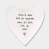 East of India Heart Coaster 'When it rains'