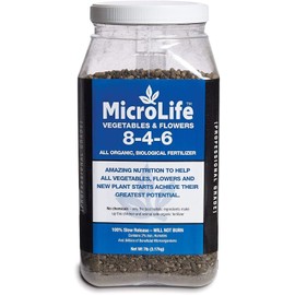 MicroLife Ultimate (8-4-6) Professional Grade Granular Organic Fertilizer for All Vegetables, Flowers Trees and Bushes, 7 LBS