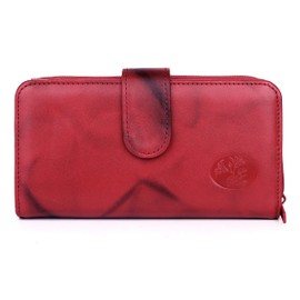 Julia Buxton Heiress Checkbook Wallet Red