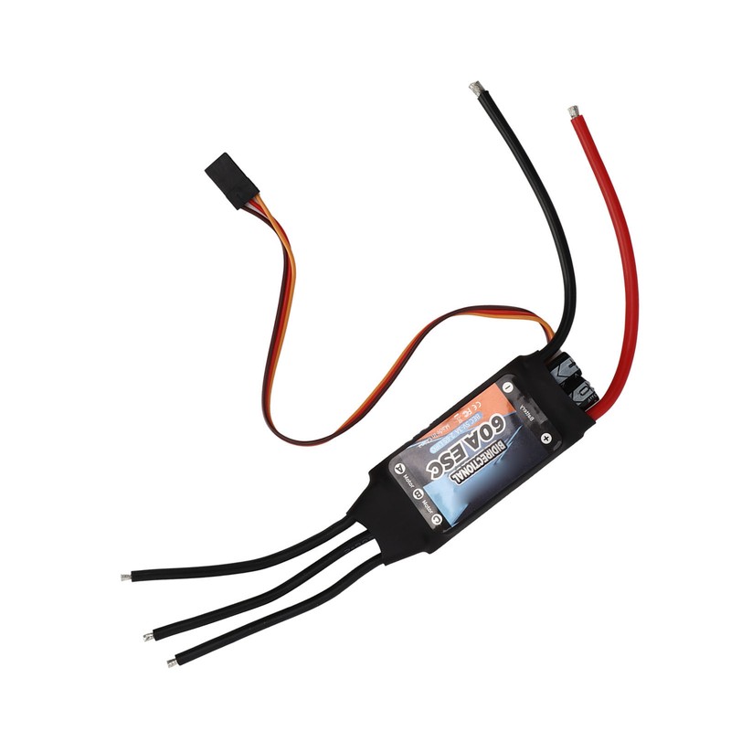 Black 60A Bidirectional Brushless ESC Rapid Response Brushless Electric Speed