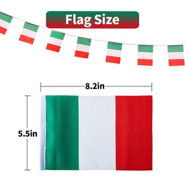 Italy Flags Italian Small String Flag Banner Mini National Country World Flags Pennant Banners For Party Events Classroom Garden Olympics Festival Grand Opening Bar Sports Clubs Celebration Decoration