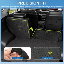 Xipoo Cargo Mat Compatible with 2016-2021 Tucson Trunk Mat Cargo Liner Trunk Liner TPE Back Seat Protector Replacement for 2016 2017 2018 2019 2020 2021 Tucson Accessories
